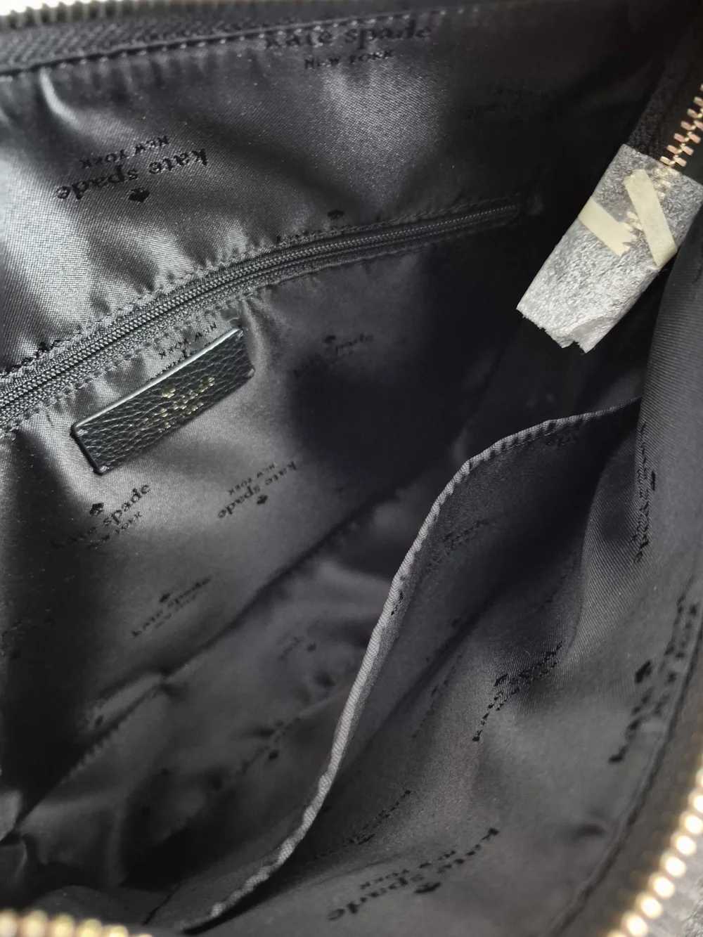 Kate Spade New York 454 Large Swingpack Black Pebbled Leather Buckle Crossbody